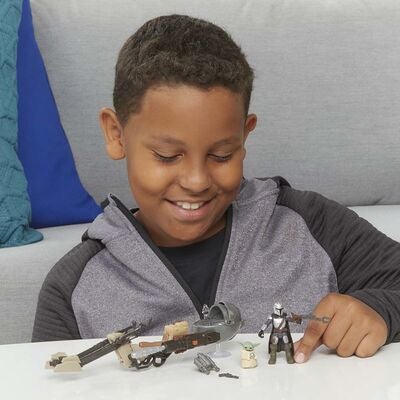 Star Wars Mission Fleet Figur The Mandalorian Child Speeder