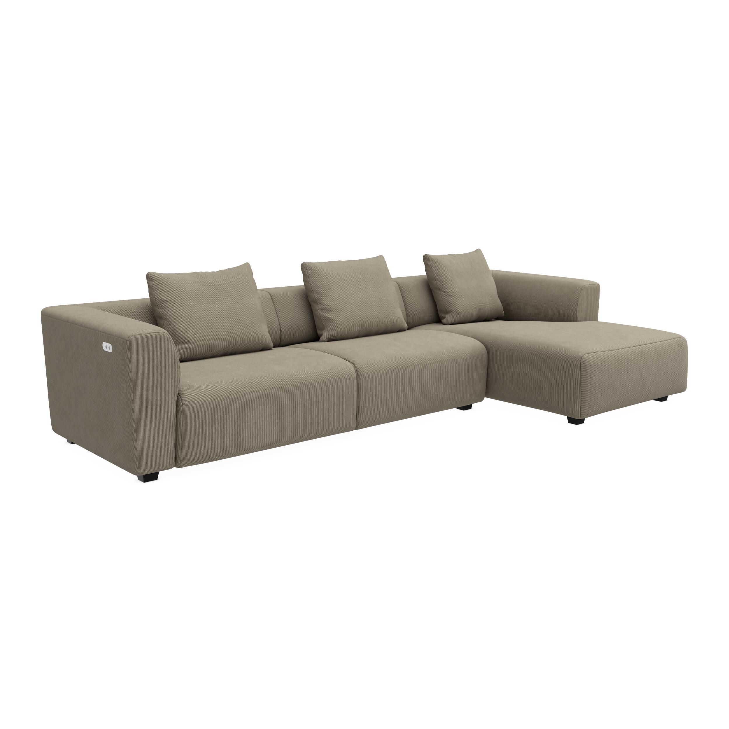 Solaro højrevendt sofa med chaiselong