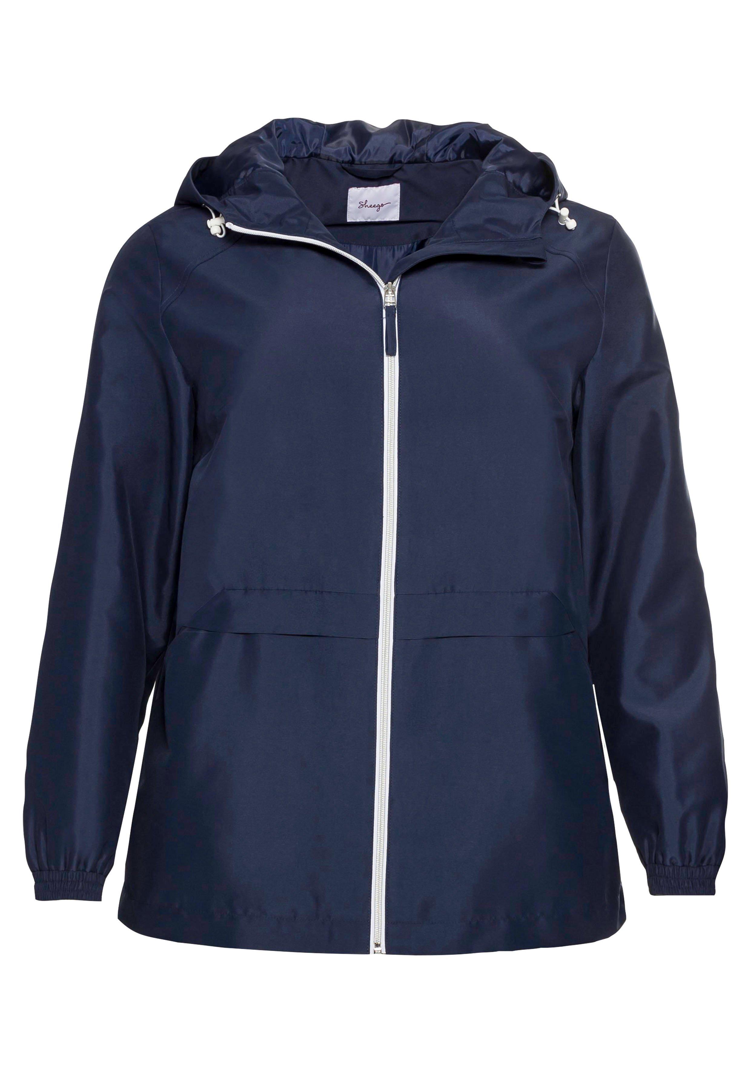 Übergangsjacke aus Microfaser, mit Kapuze