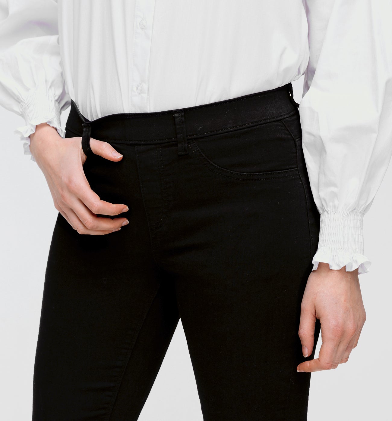 Jeggings en toile Femme - Noir