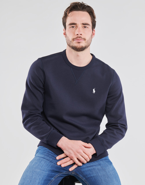 Polo Ralph Lauren - SWEATSHIRT COL ROND EN JOGGING DOUBLE KNIT TECH LOGO PONY PLAYER Marino