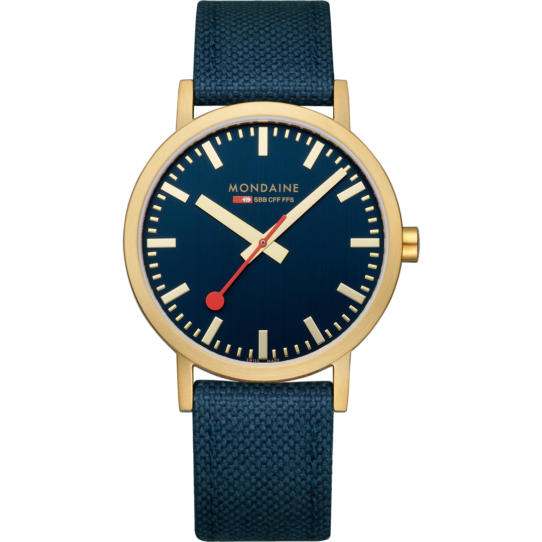 Mondaine Classic Blau Ø40