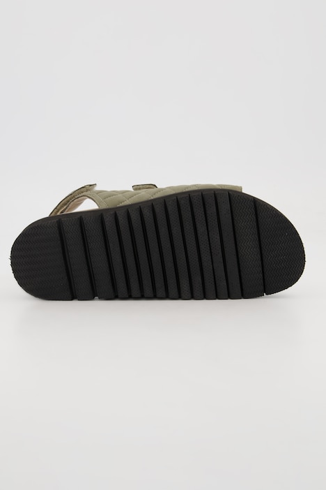 Leder-Sandalen, Trekking-Optik, Klettriegel, Weite H