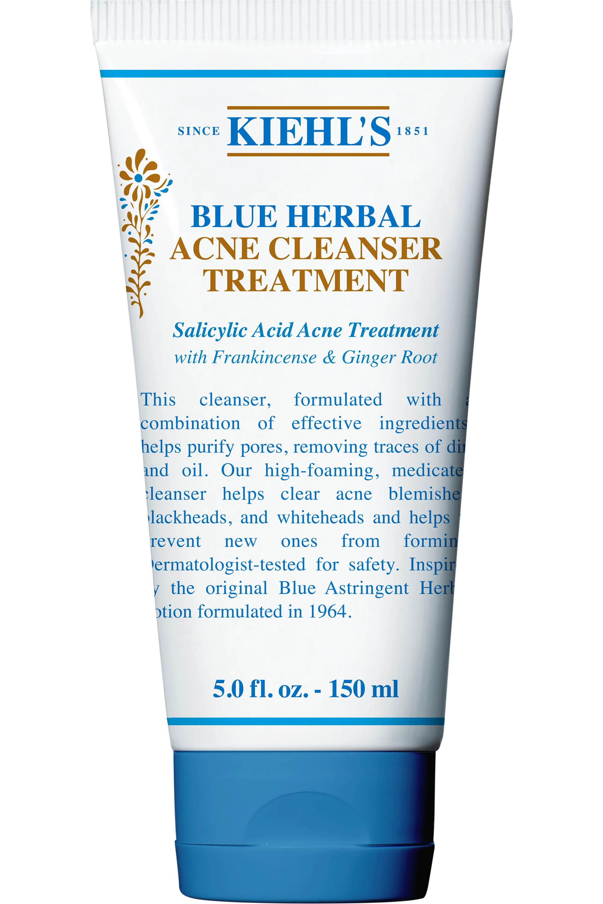 Kiehl's Gel nettoyant purifiant anti-imperfections Blue Herbal-150 ml