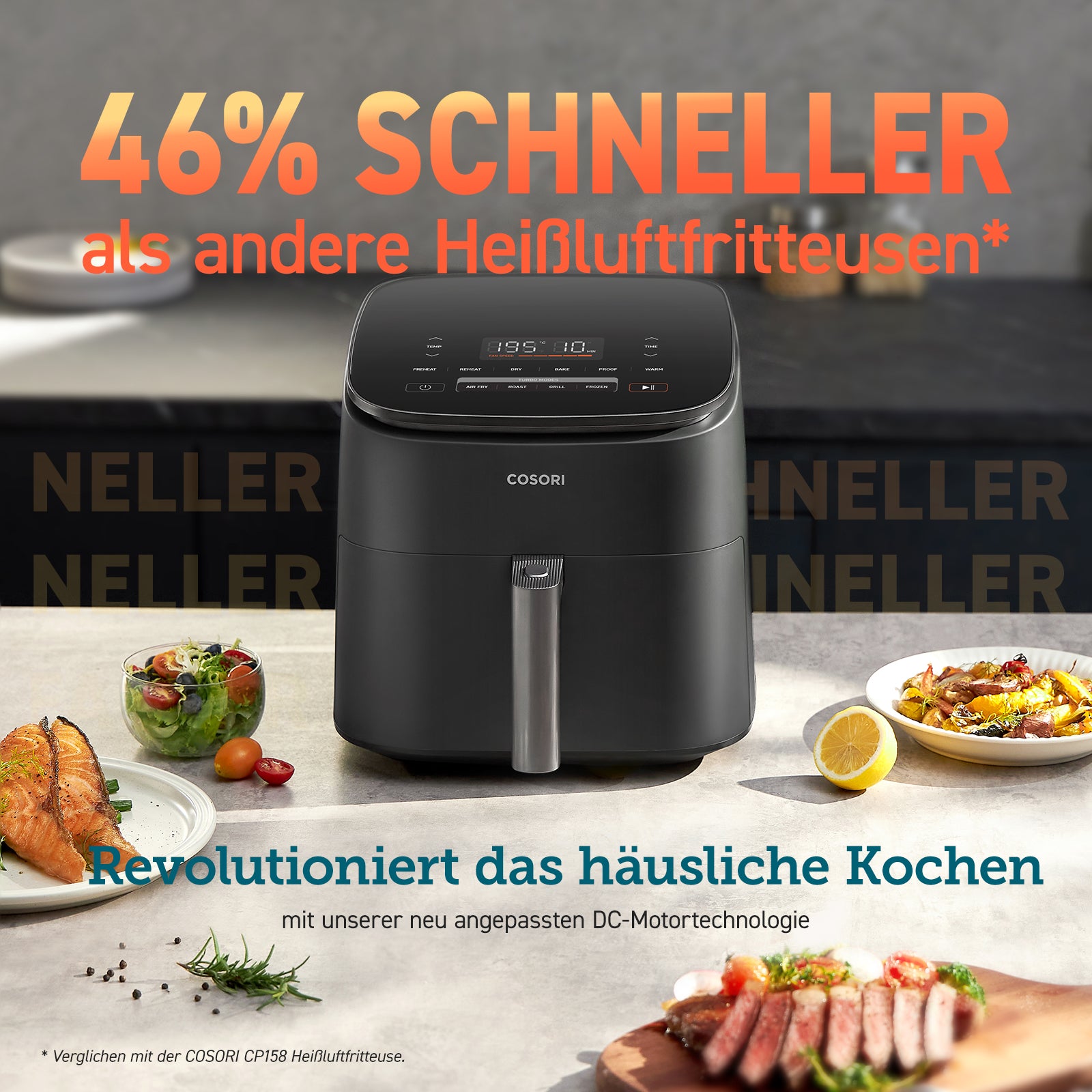 COSORI TurboBlaze™  6.0-Liter Heißluftfritteuse mit DC Motor