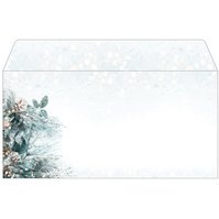 Enveloppe à motif de Noël 'Christmas tree petrol, long