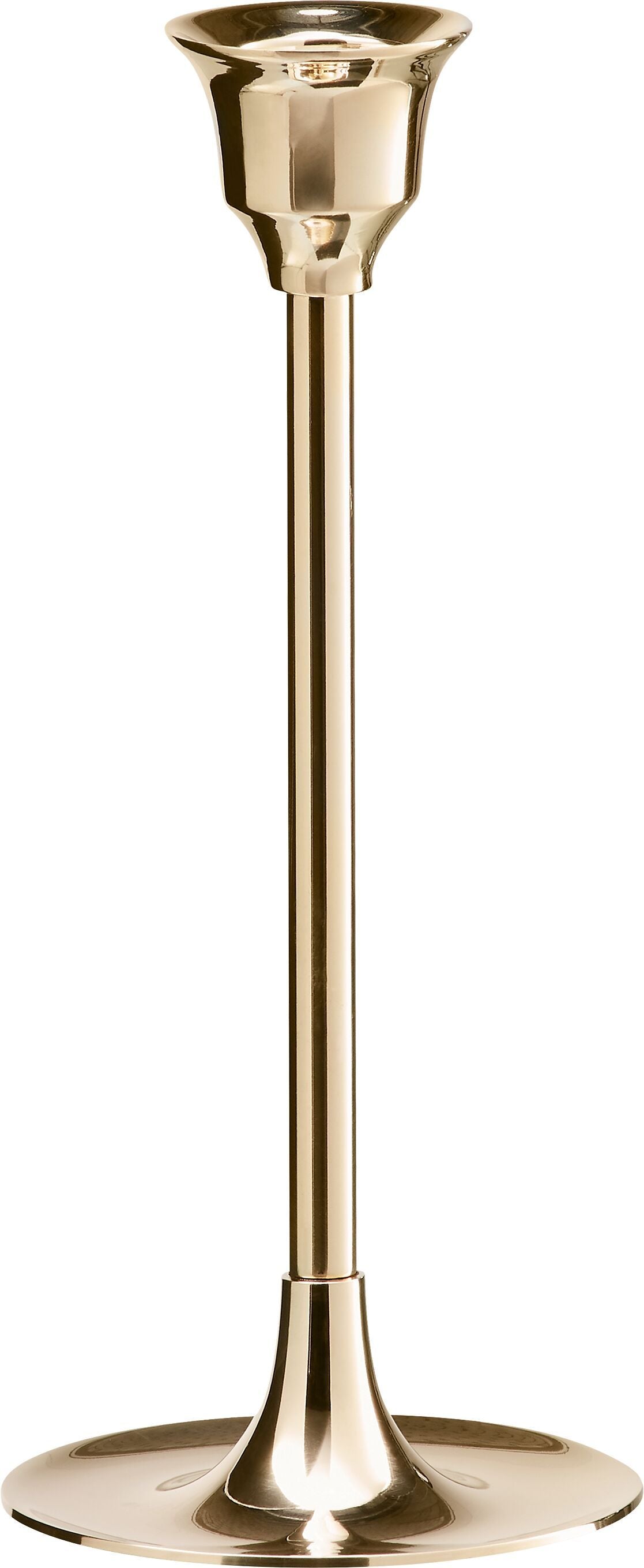 LISA Kerzenständer - Gold / B: 7.0 cm x T: 7.0 cm x H: 17.0 cm