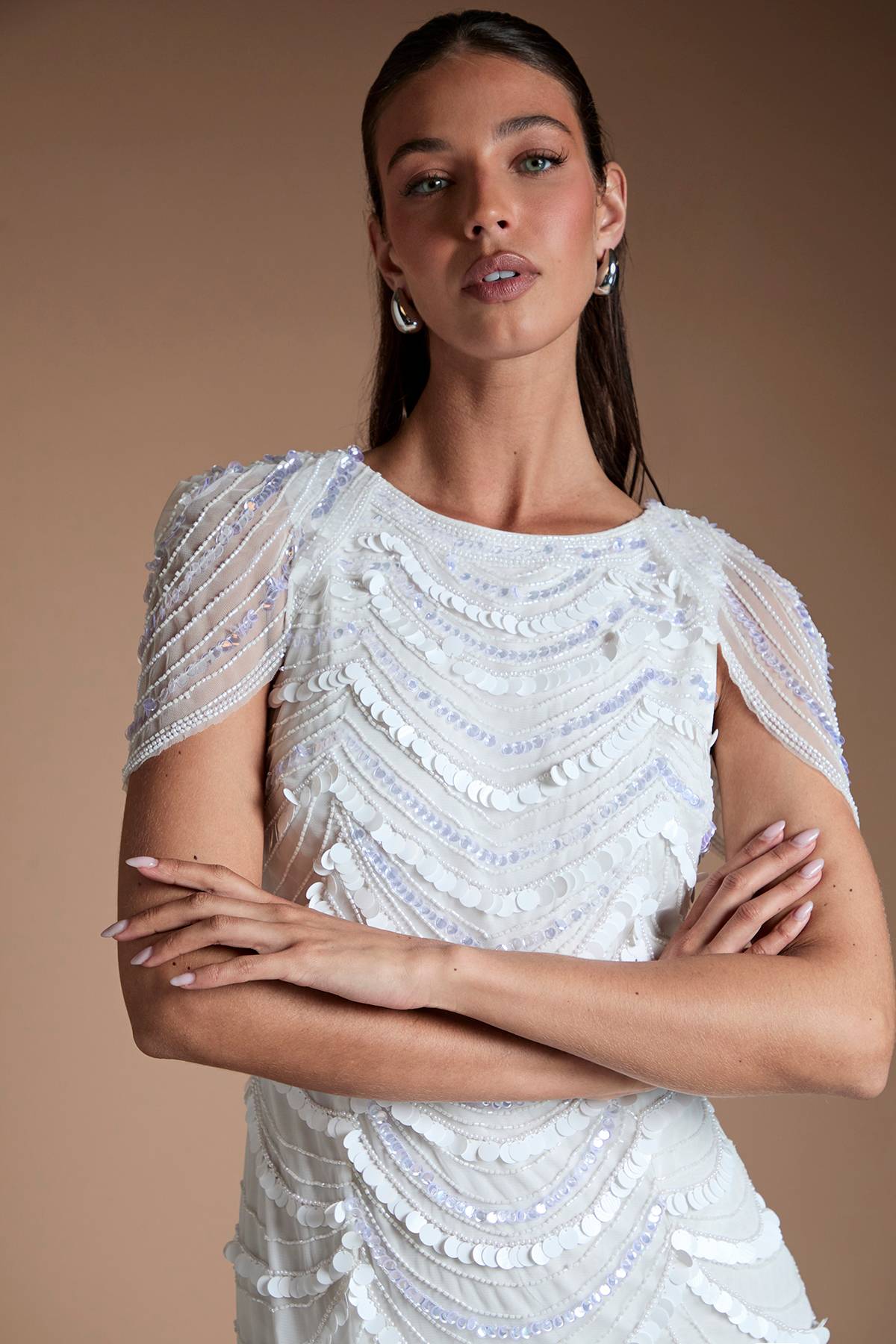 Coast Robe De Mariée Ornée Avec Épaules Cape