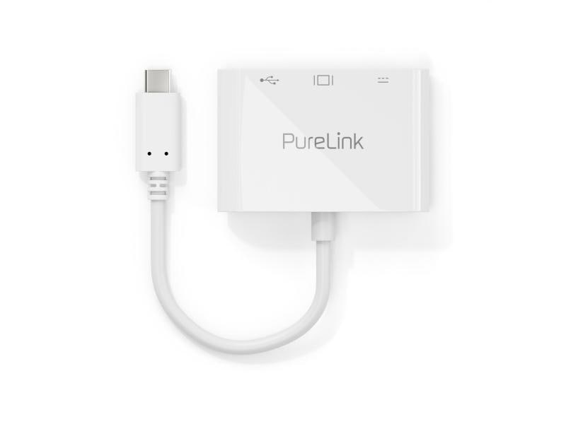 PureLink Multiport Adapter IS270 USB-C - HDMI & USB-A3.1, w PureLink Premium Multi Adapter USB-C - zu HDMI und USB-A 3.1, weiss
