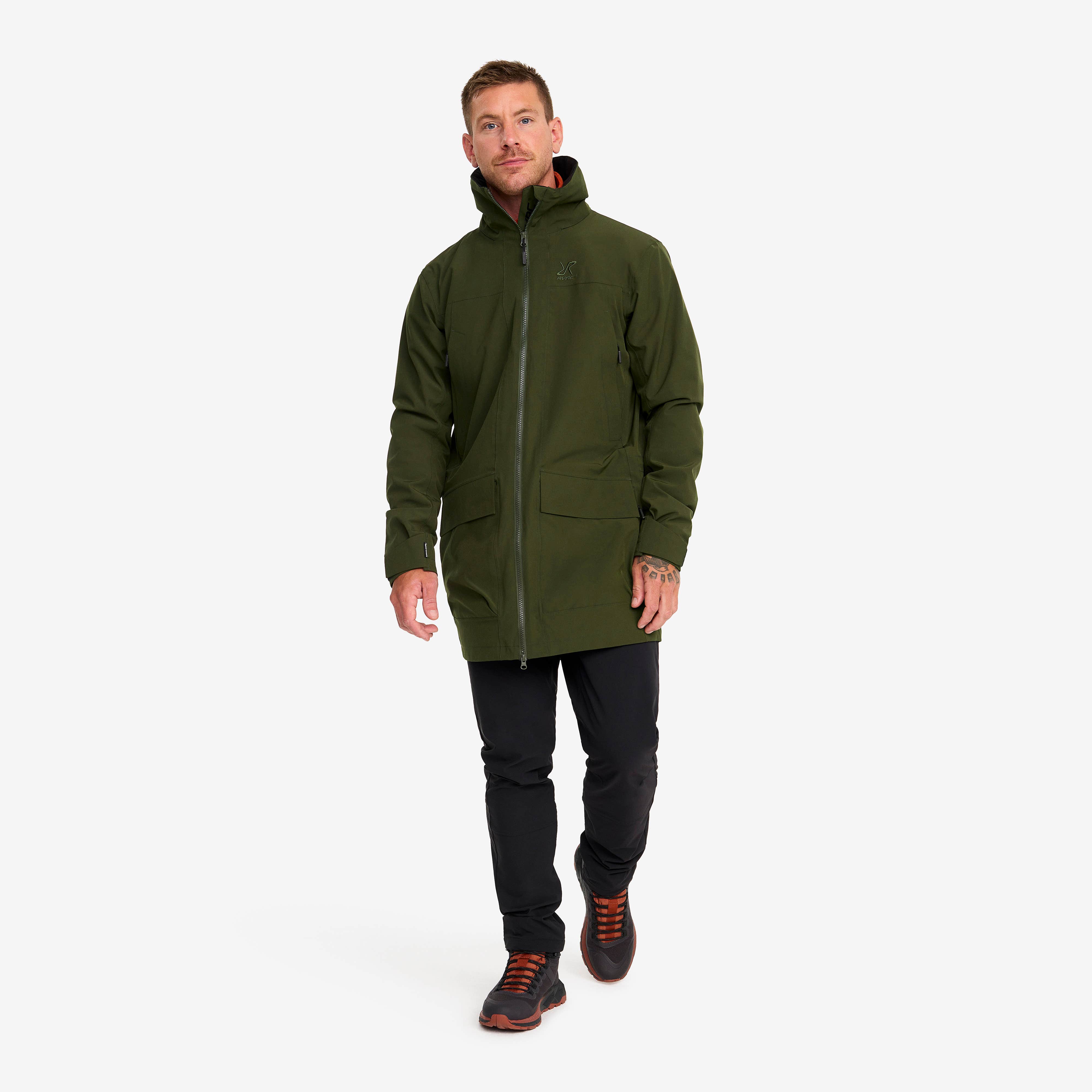 Nevis 2L Parka Herre Forest Green