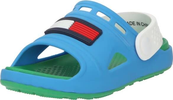 Tommy Hilfiger badslippers met hielbandje blauw Rubber 22