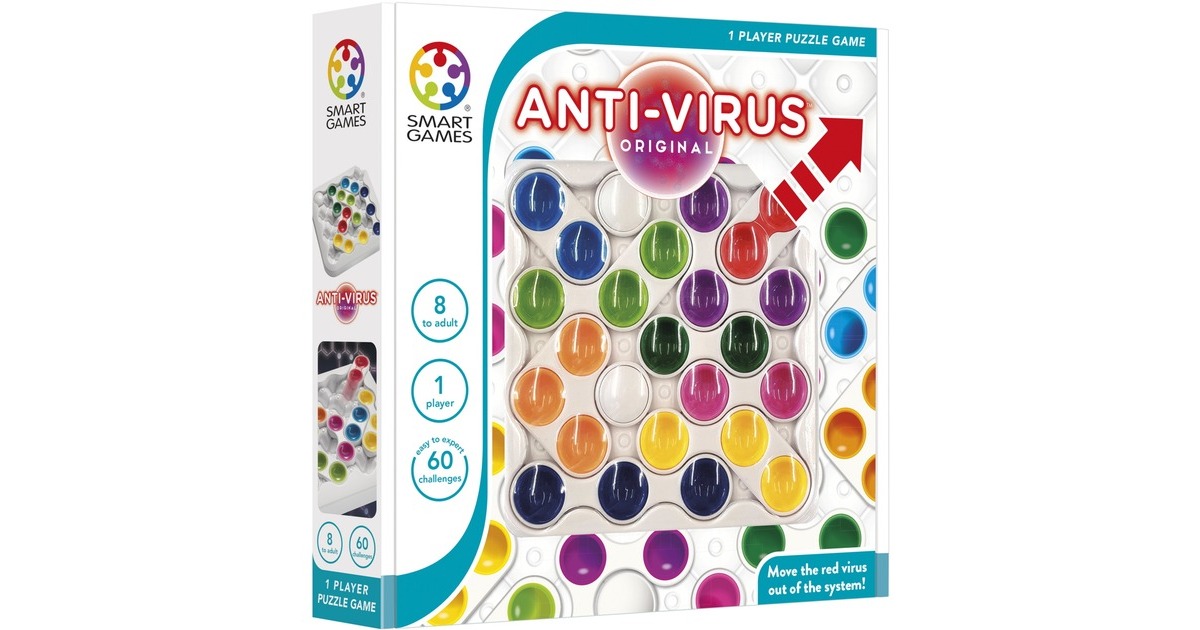 SmartGamesAnti-Virus Original Denkspel  (Nederlands, 1 speler, Vanaf 8 jaar, 60 opdrachten)