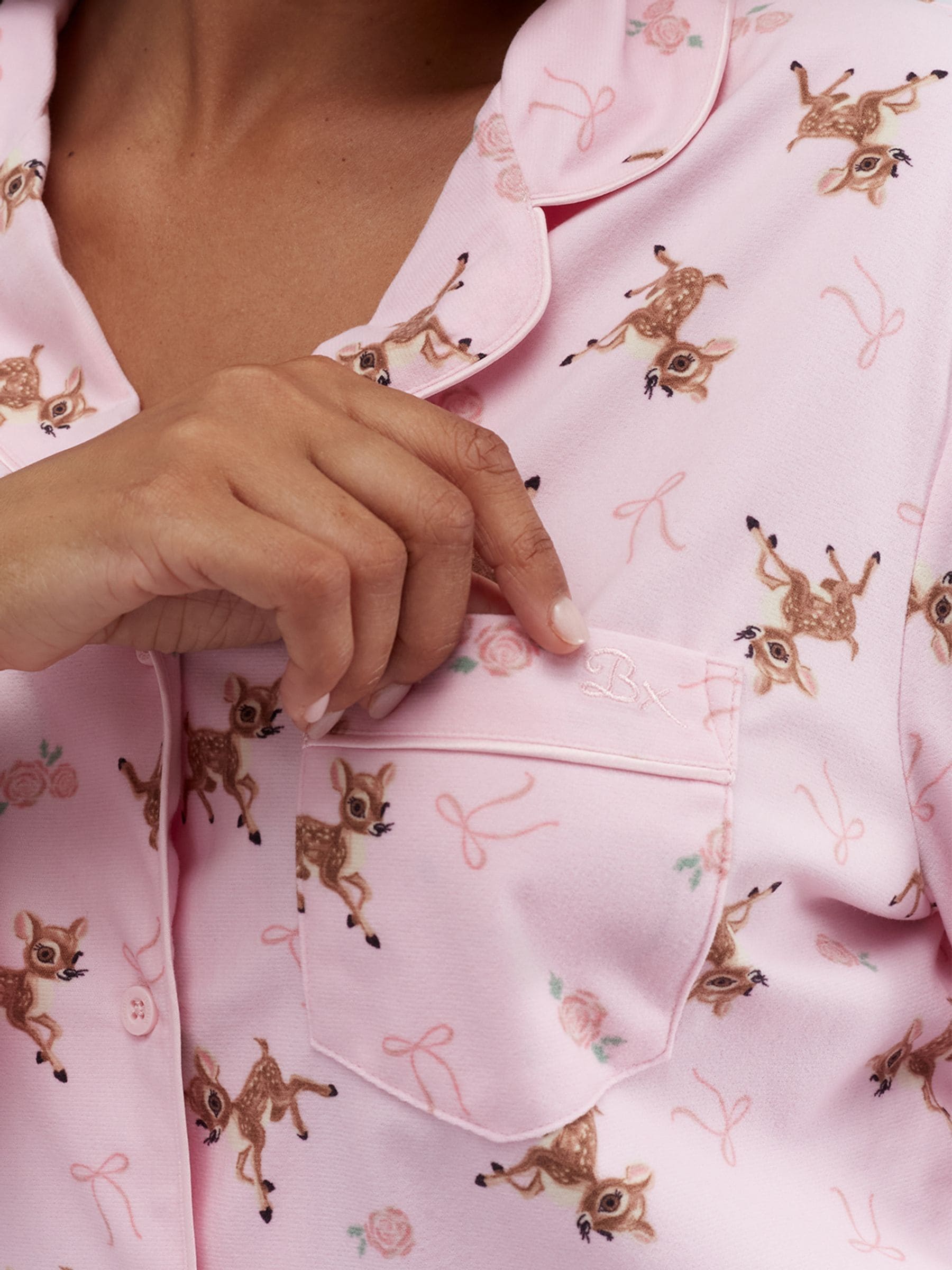 Pink Deer Print - Boux Avenue Pyjamas In a Bag