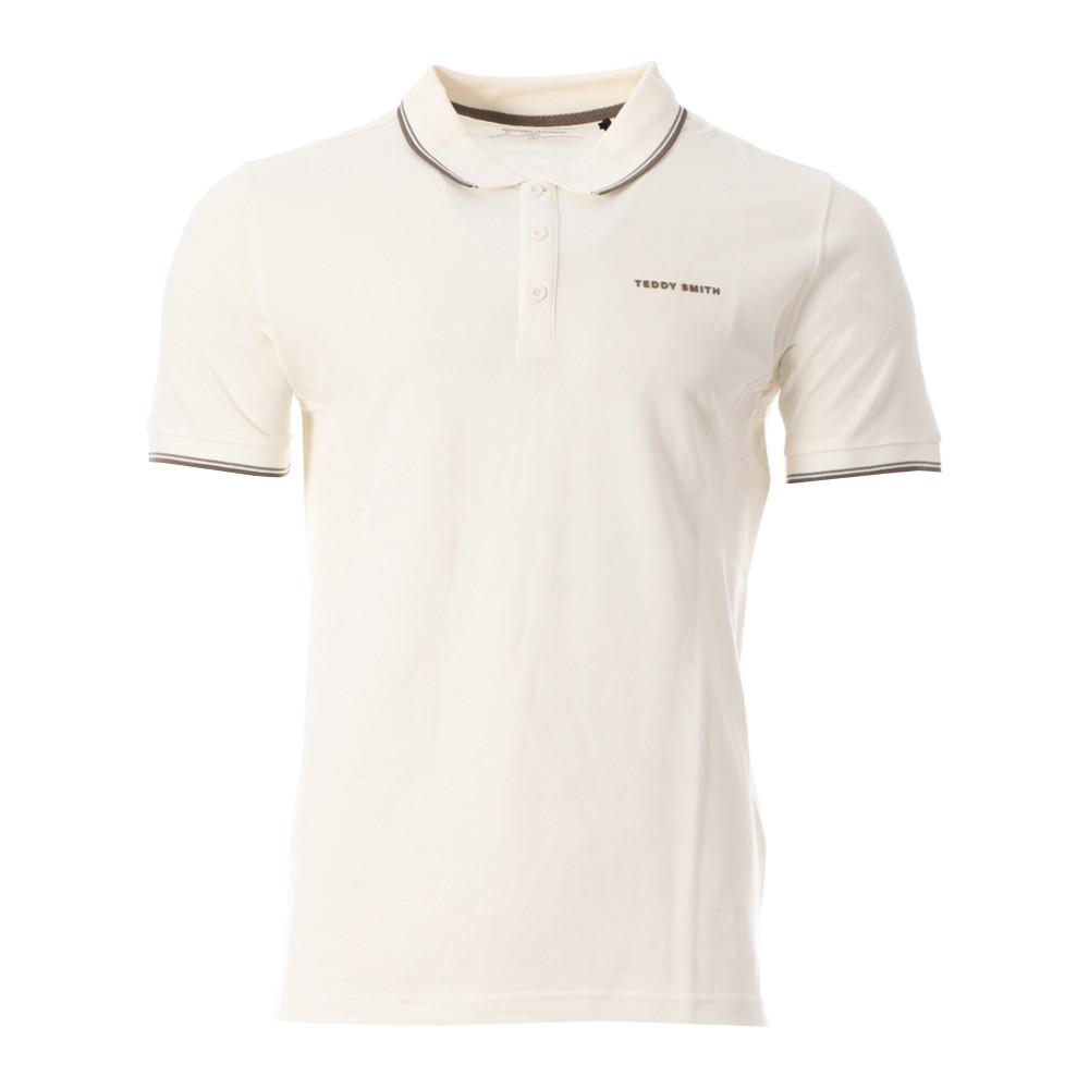 Teddy Smith Polo Blanc Homme Teddy Smith Pasian 2