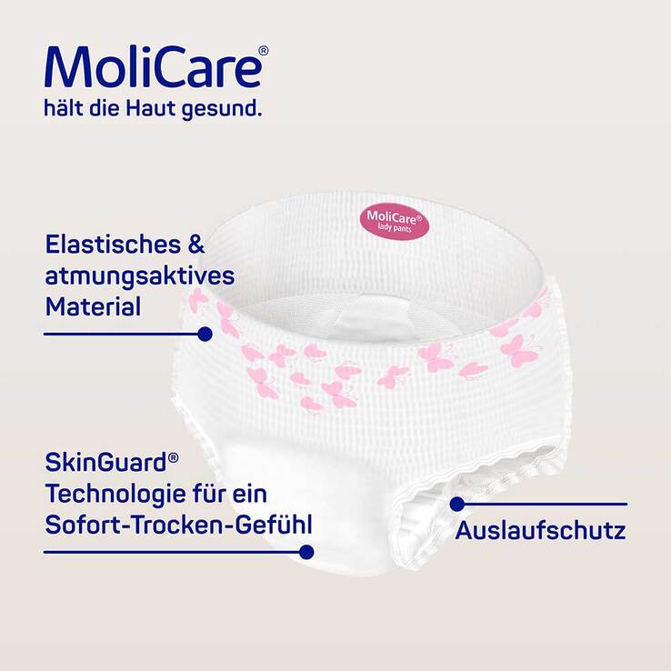 Molicare Premium lady Pants 5 Tropfen M, 8 St