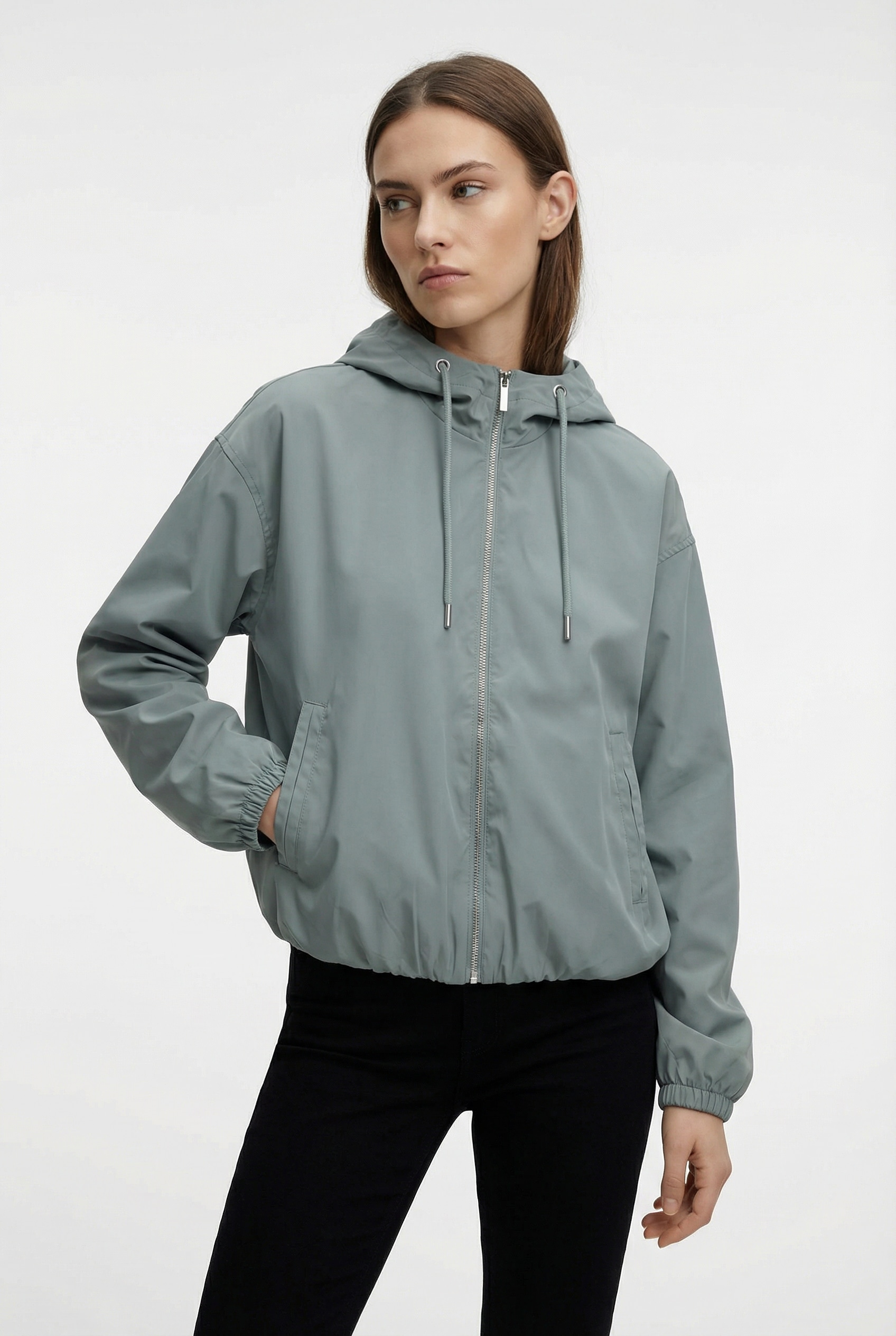 ONLY Outdoorjacke »ONLCAMILLE SHORT JACKET CC OTW« mit Kapuze mit elastischem Bündchen