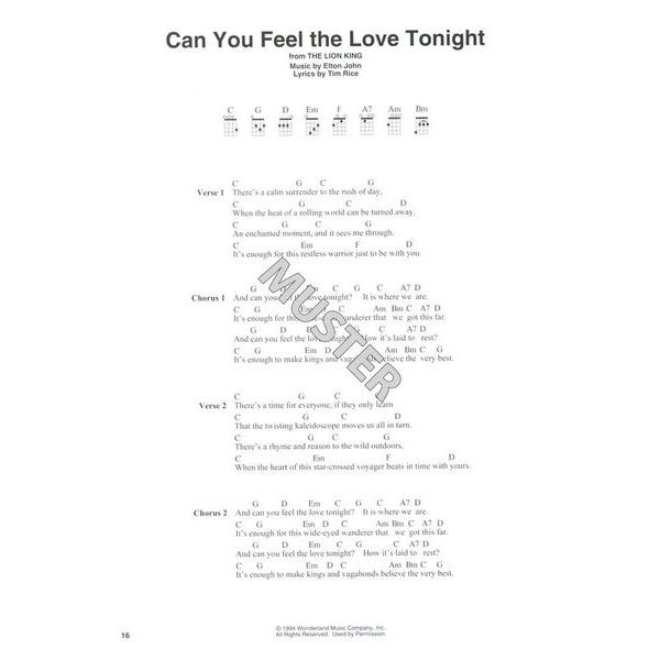 Hal Leonard Disney Ukulele Fingerstyle