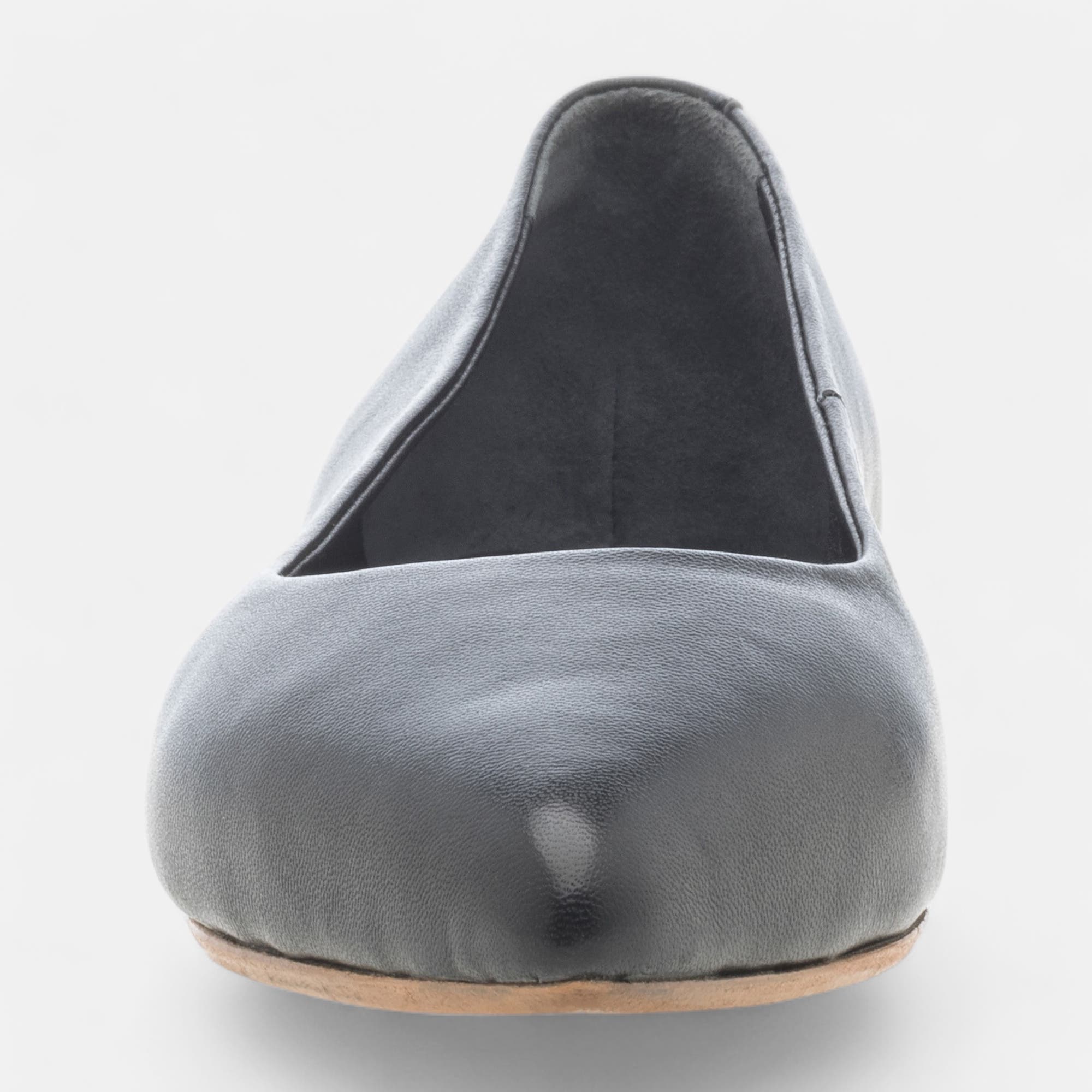 Ballerines Femme en cuir noir