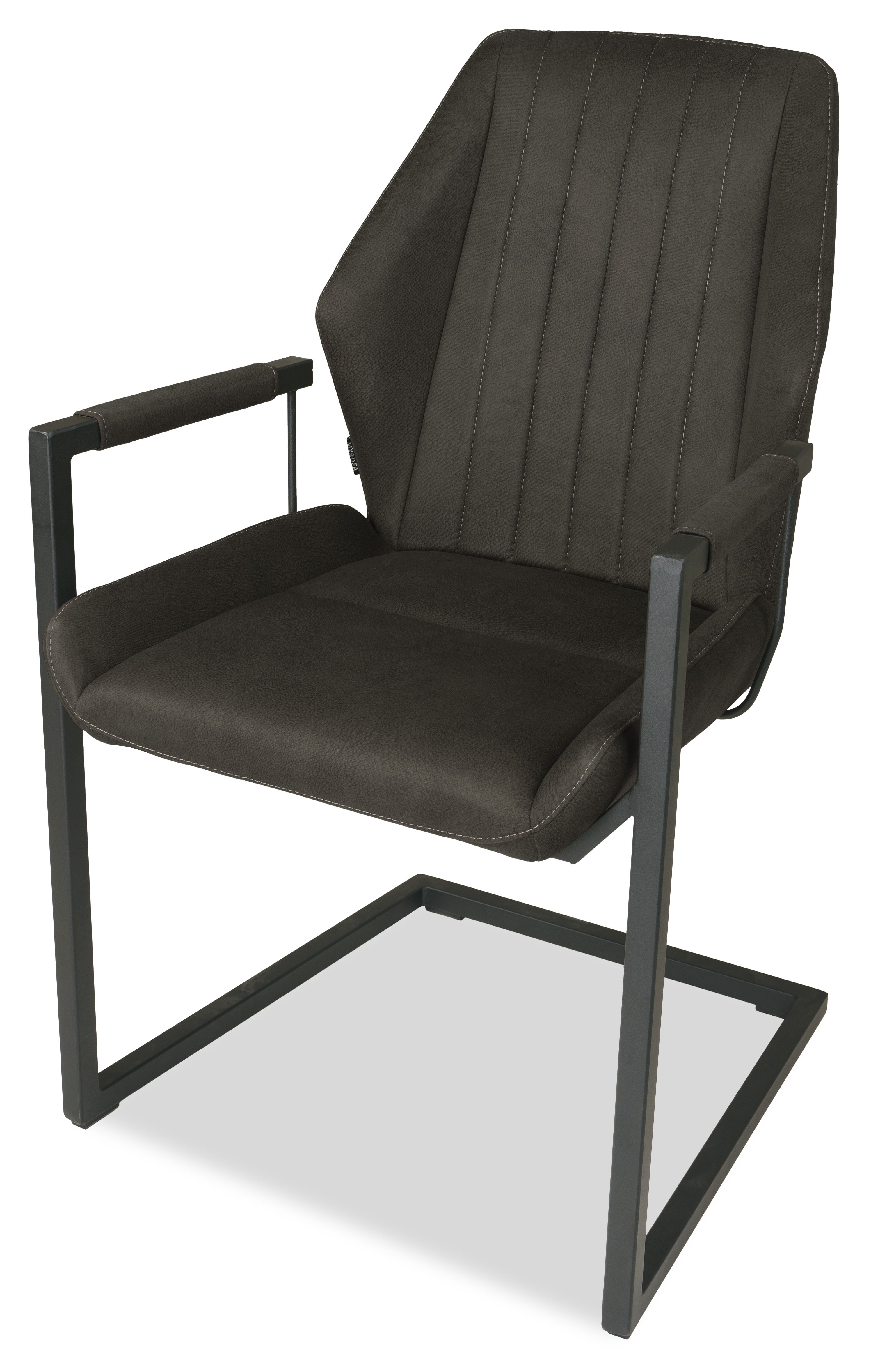 Eetkamerstoel antraciet Cara B57 x D64 x H92 cm
