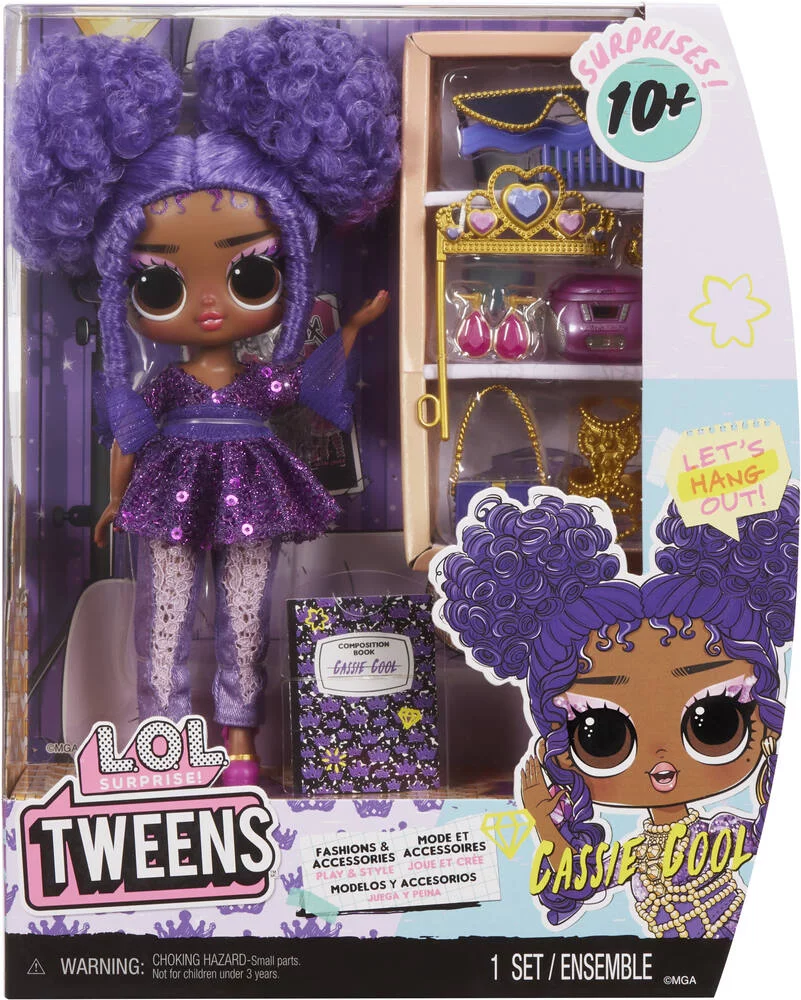 LOL SURPRISE TWEENS -  POUPEE MANNEQUIN 17 CM CASSIE COOL