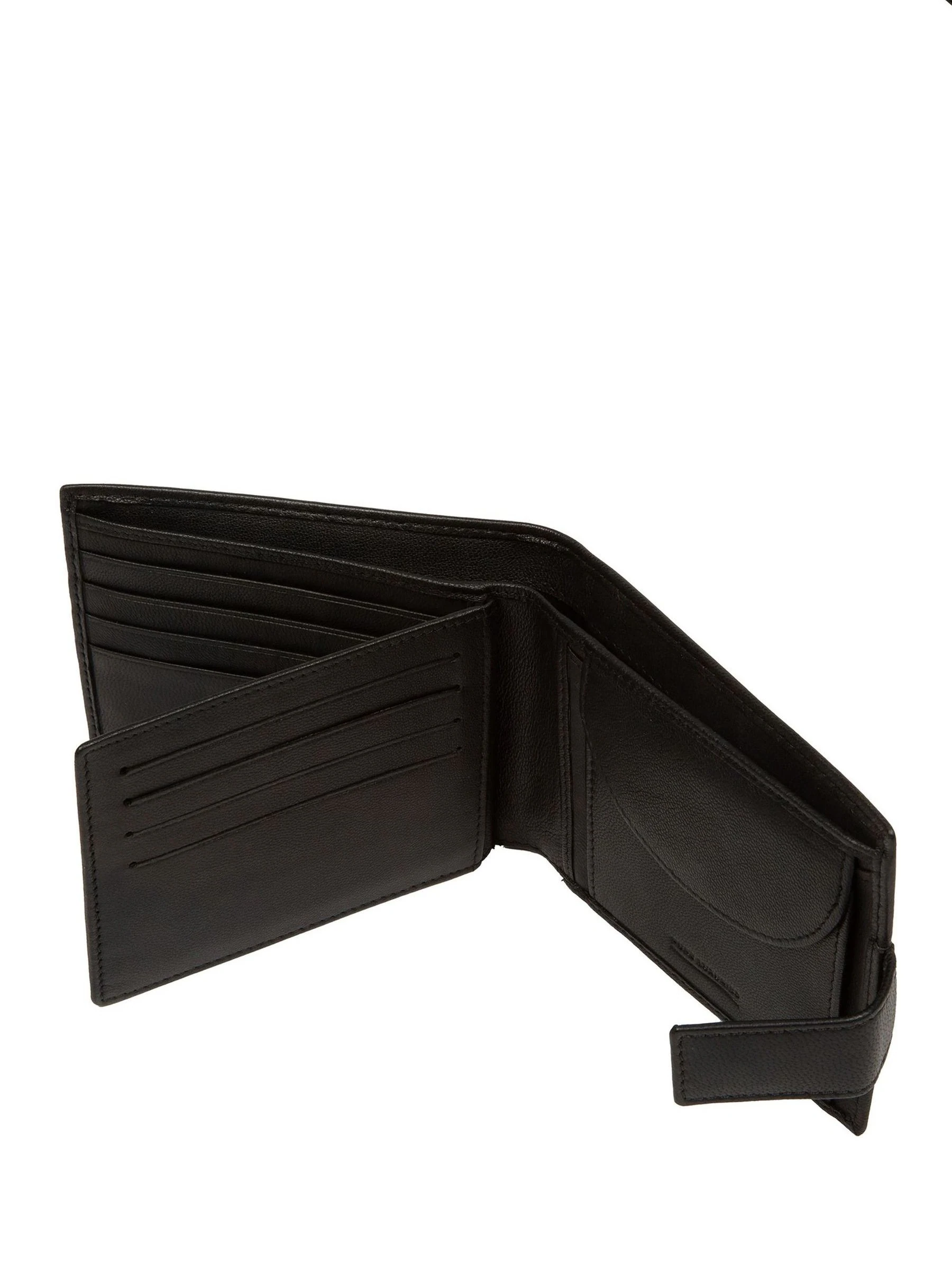 Pure Luxuries London 'Henry' Leather Black Wallet