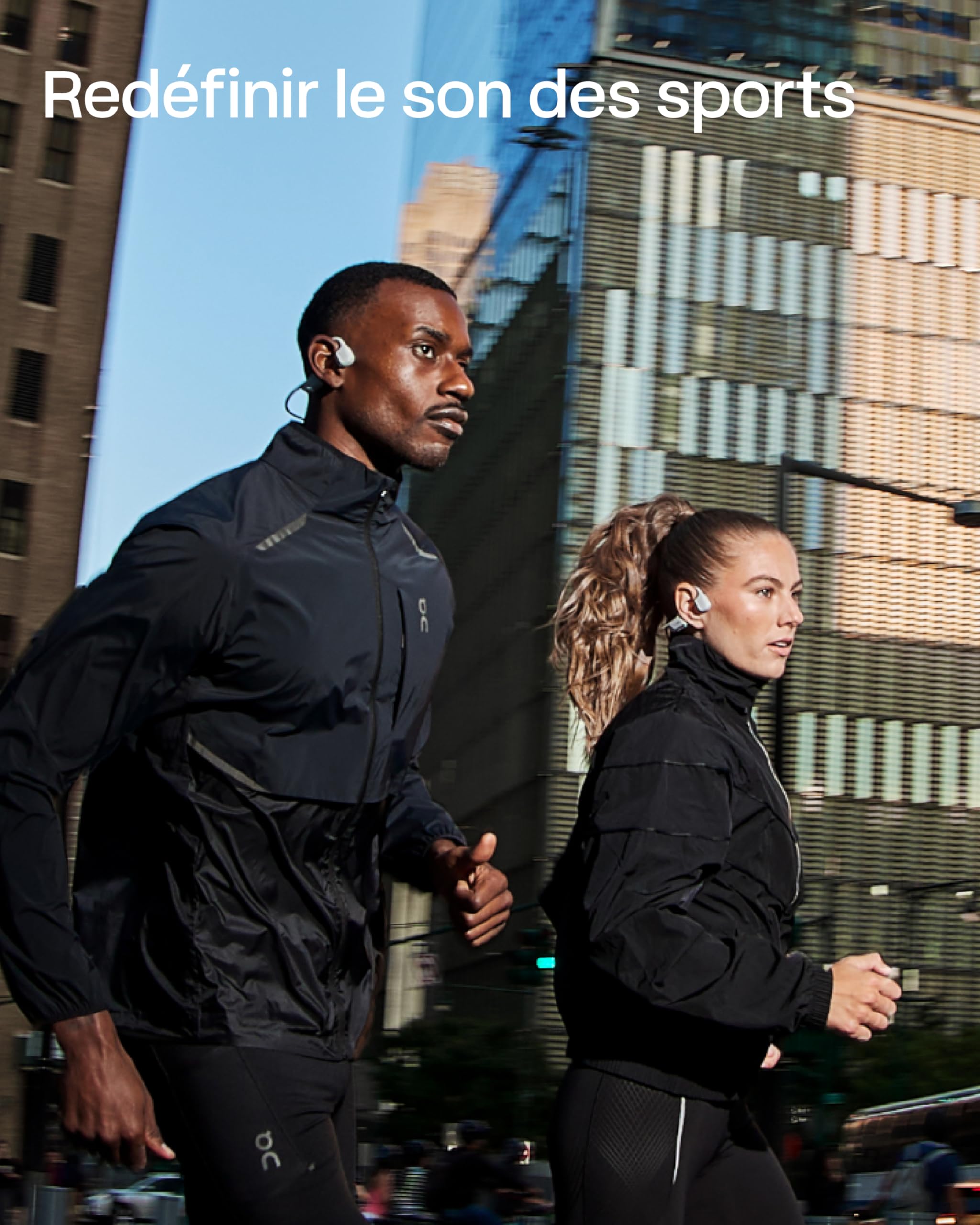 SHOKZ Casque à Conduction Osseuse OpenRun Pro 2 Mini, Écouteurs sans Fil Bluetooth 5.3, Microphones Réducteurs de Bruit, Étanchéité IP55, 12h d’Autonomie, Charge Rapide USB-C, Argent
