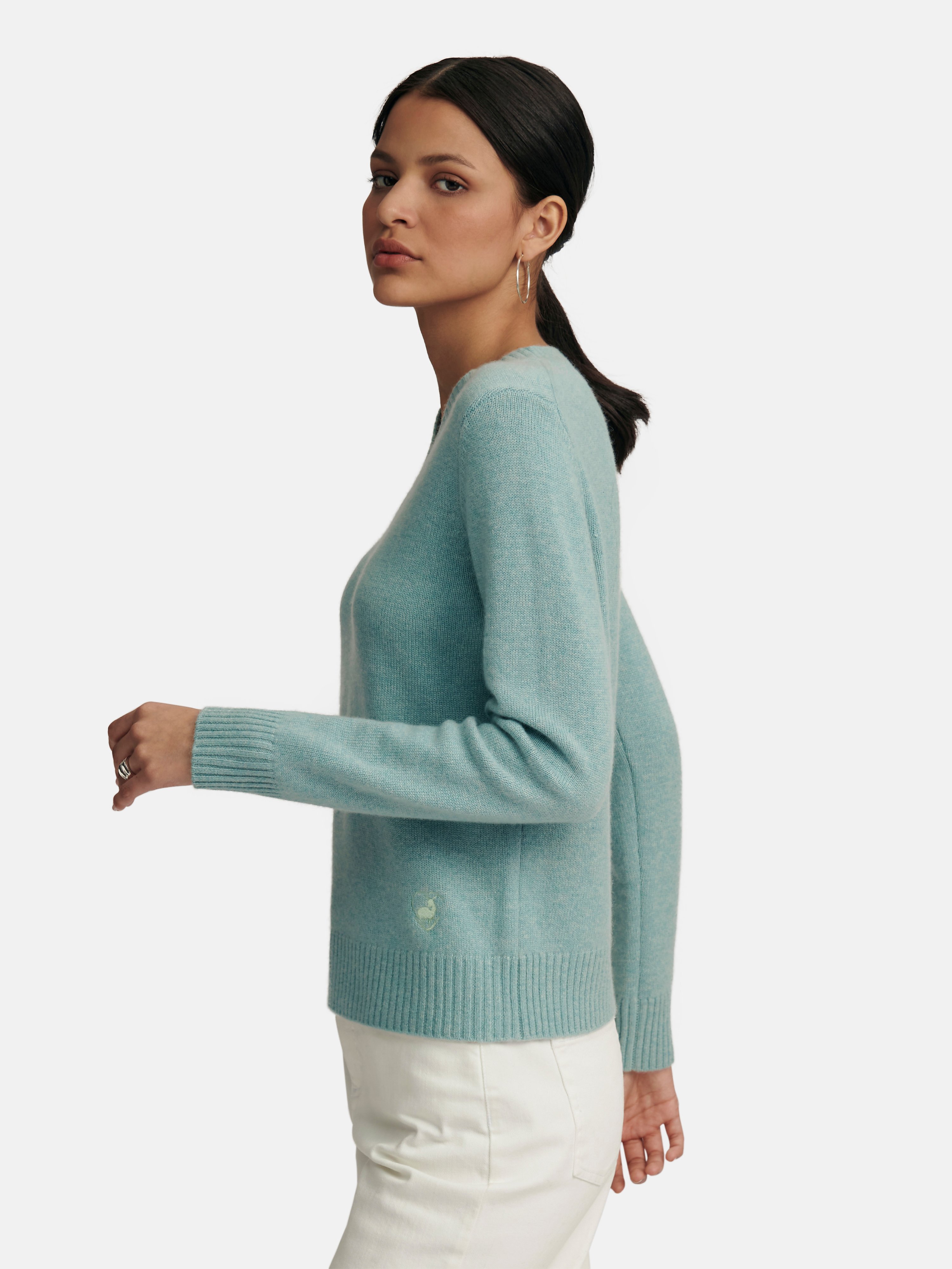 V-Pullover aus 100% Premium-Kaschmir