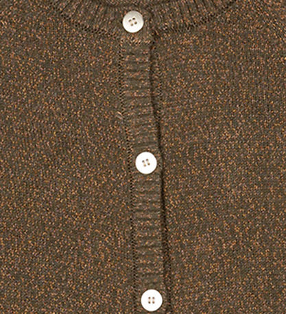 The New Cardigan - Strick - TnEve - Ivy Green m. Glitzer