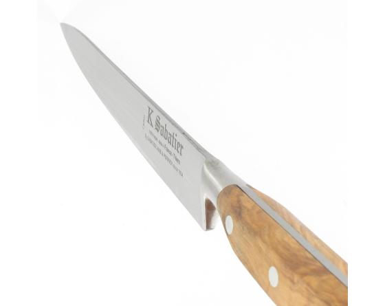 Filet de Sole 20cm- Acier Carbone - Manche Olivier Couteaux de cuisine professionnel