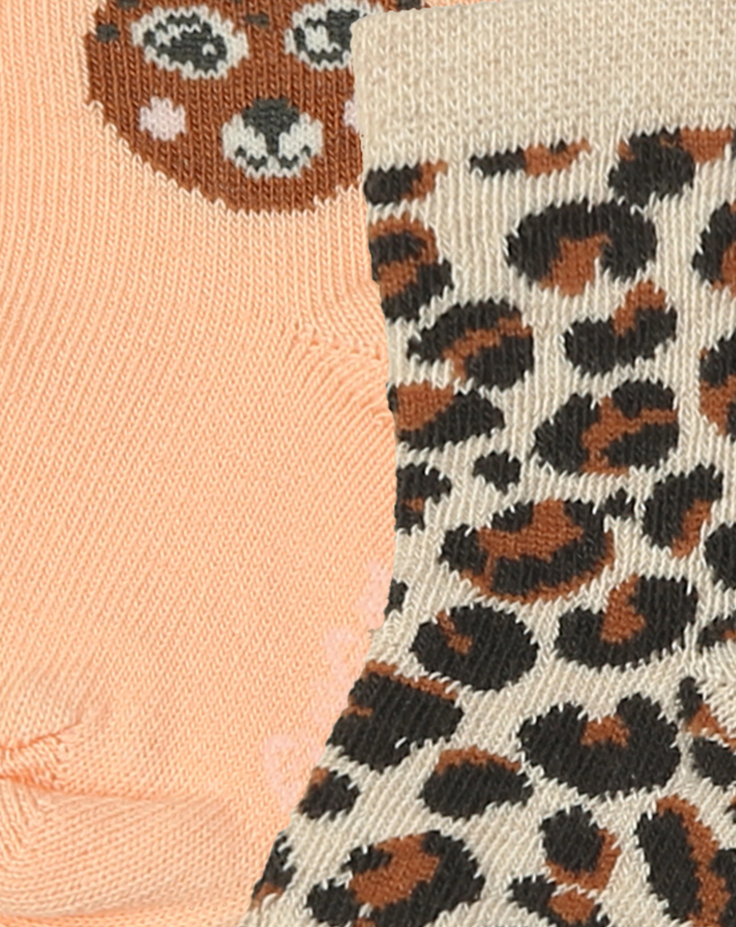 Socken LEO 4er-Pack in aprticot/beige