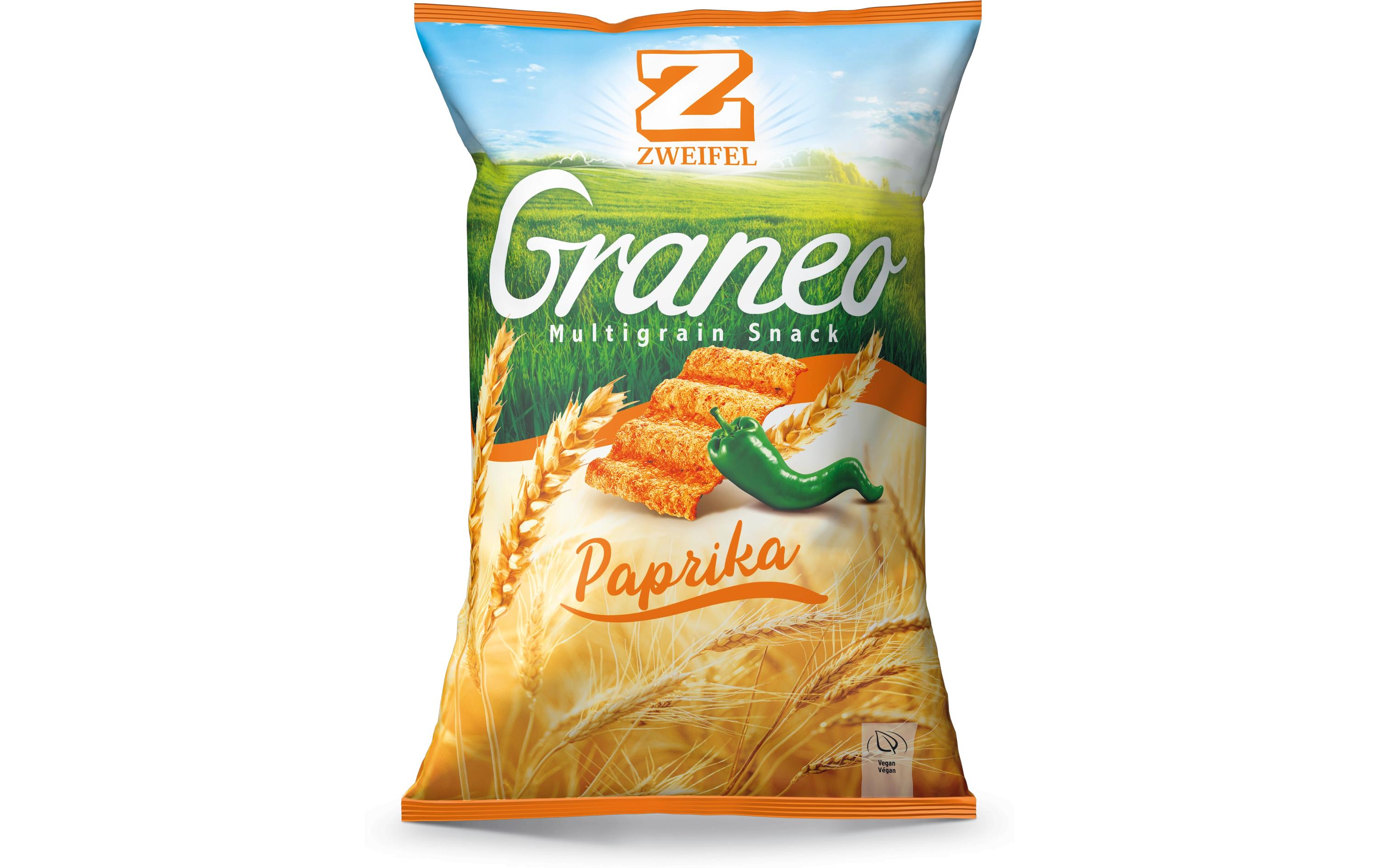 Graneo Multigrain Snacks Paprika 100 gGraneo Multigrain Snacks mit würziger Paprika für den Snackgenuss