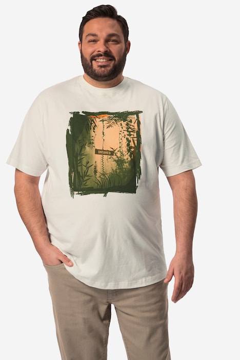 Boston Park T-Shirt, Halbarm, großer Print, bis 84/86