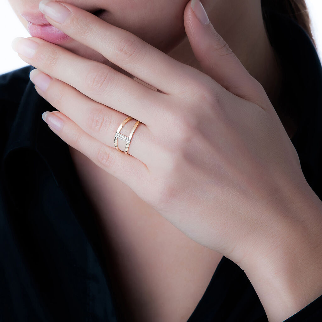 Bague Deborah Or Rose Diamant