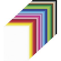 Carton coloré, A4, 180 g/m2, 500 feuilles, 25 couleurs