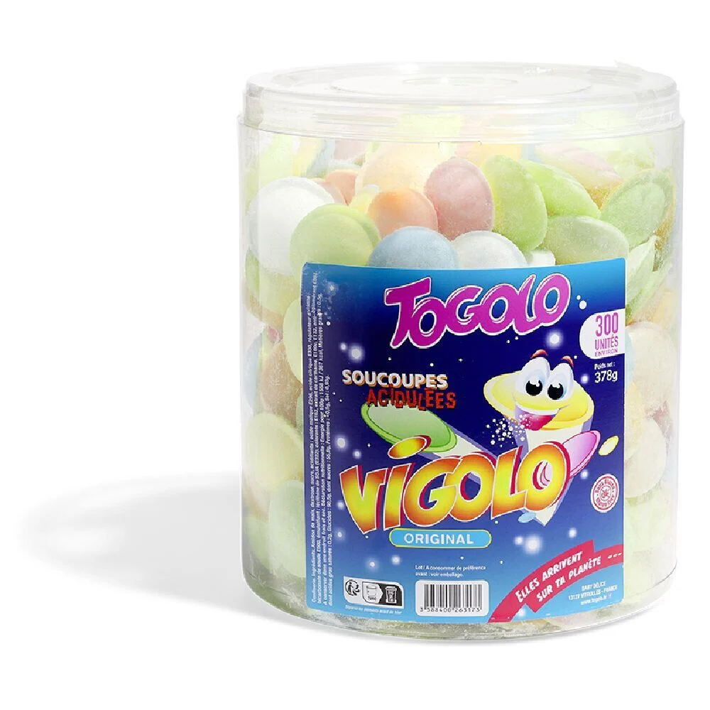 Lot de 300 soucoupes acidulées Togolo Vigolo