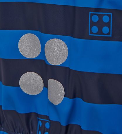 LEGO? Wear Regnjakke - Blå/Navystribet