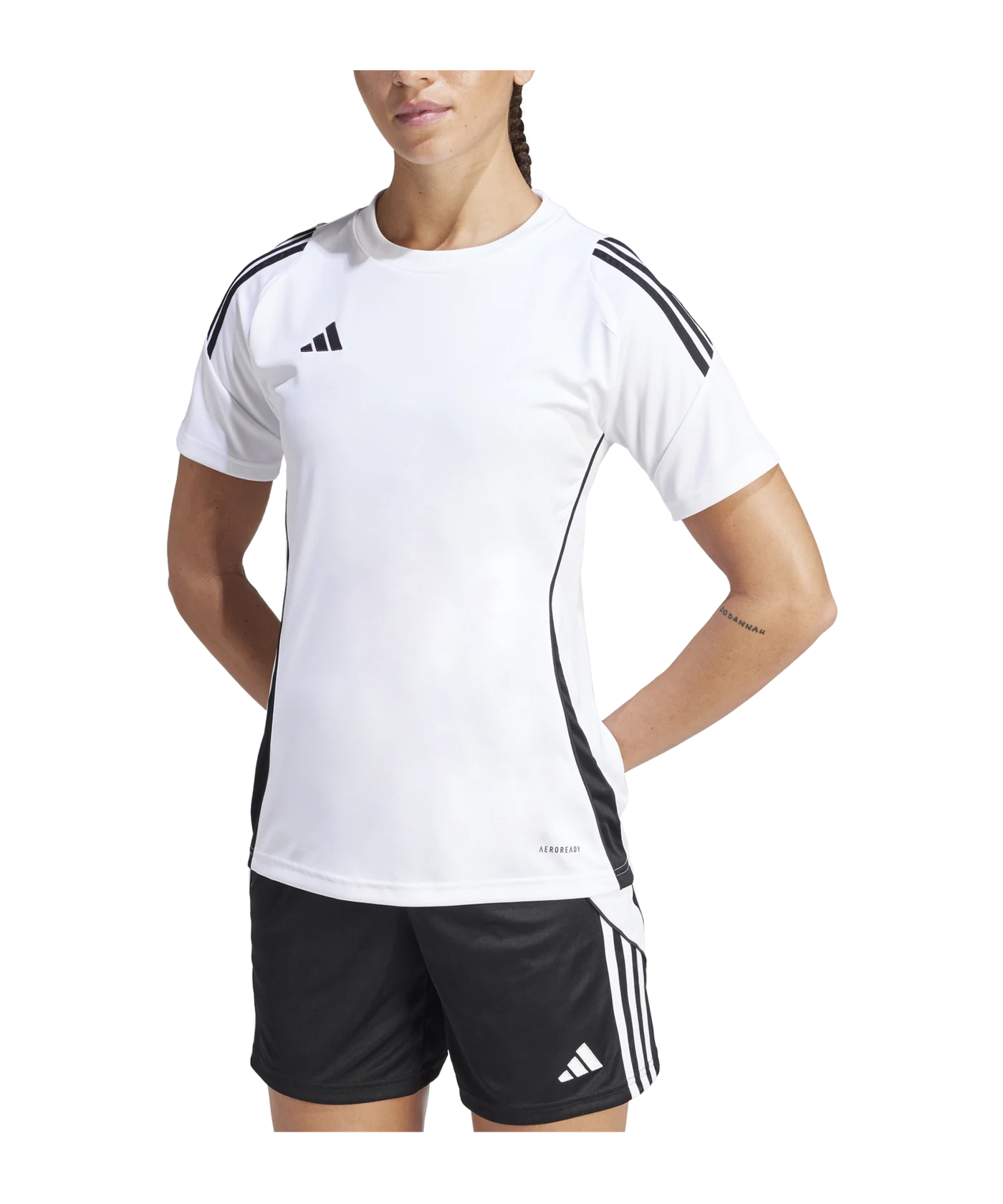 adidas Tiro 24 Trikot Damen Weiss Schwarz