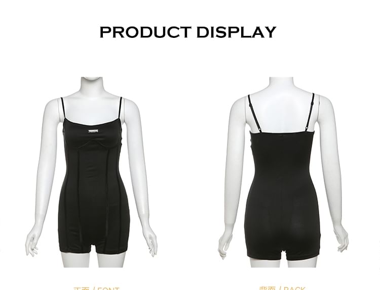 Bababy - Spaghettibandjes Effen Slim Fit Romper