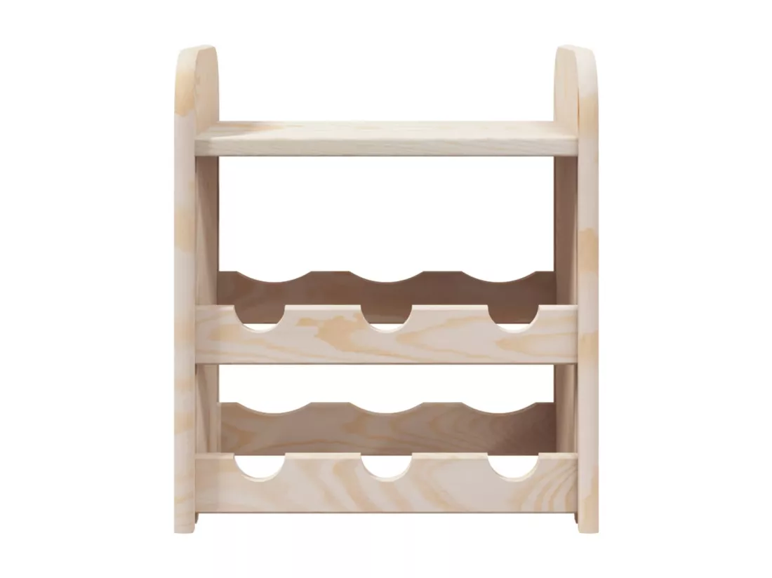 Casier à vin avec panneau supérieur 33x25x37 cm bois pin massif
