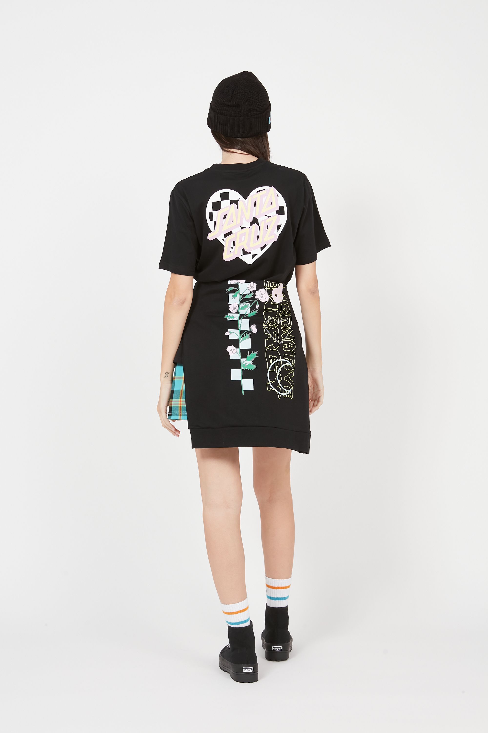 OBEY Mini-jupe JOANIE Bleu