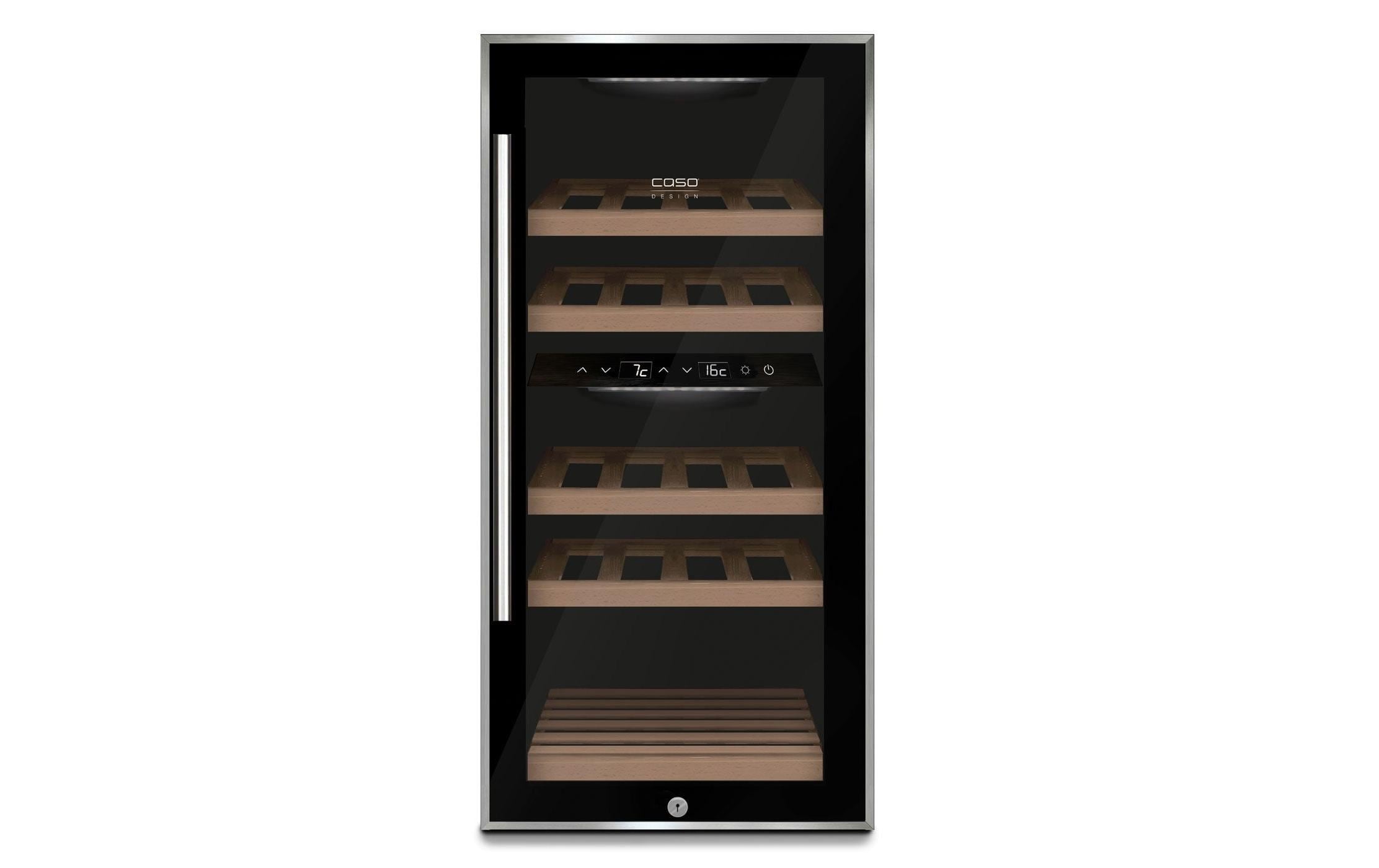 Weinkühlschrank WineComfort 24 Schwarz, Rechts<br>Weinlagerschrank mit Kompressortechnik