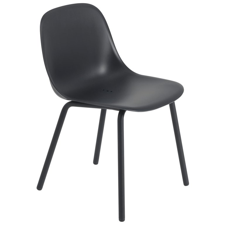 Muuto Fiber tuinstoel zwart