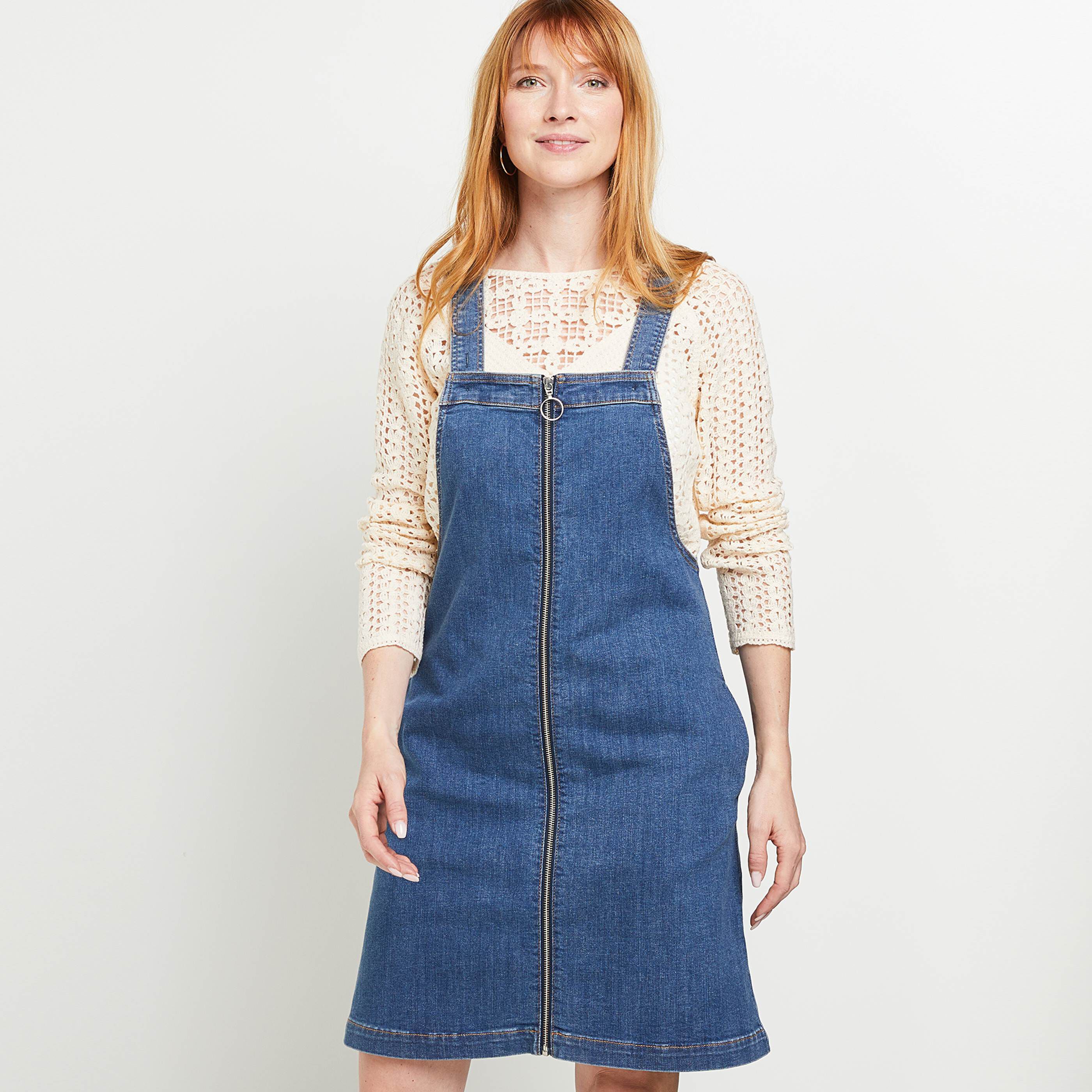 Robe chasuble femme - BLEU