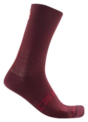 Paire de Chaussettes Castelli Racing Stripe 18 Rouge