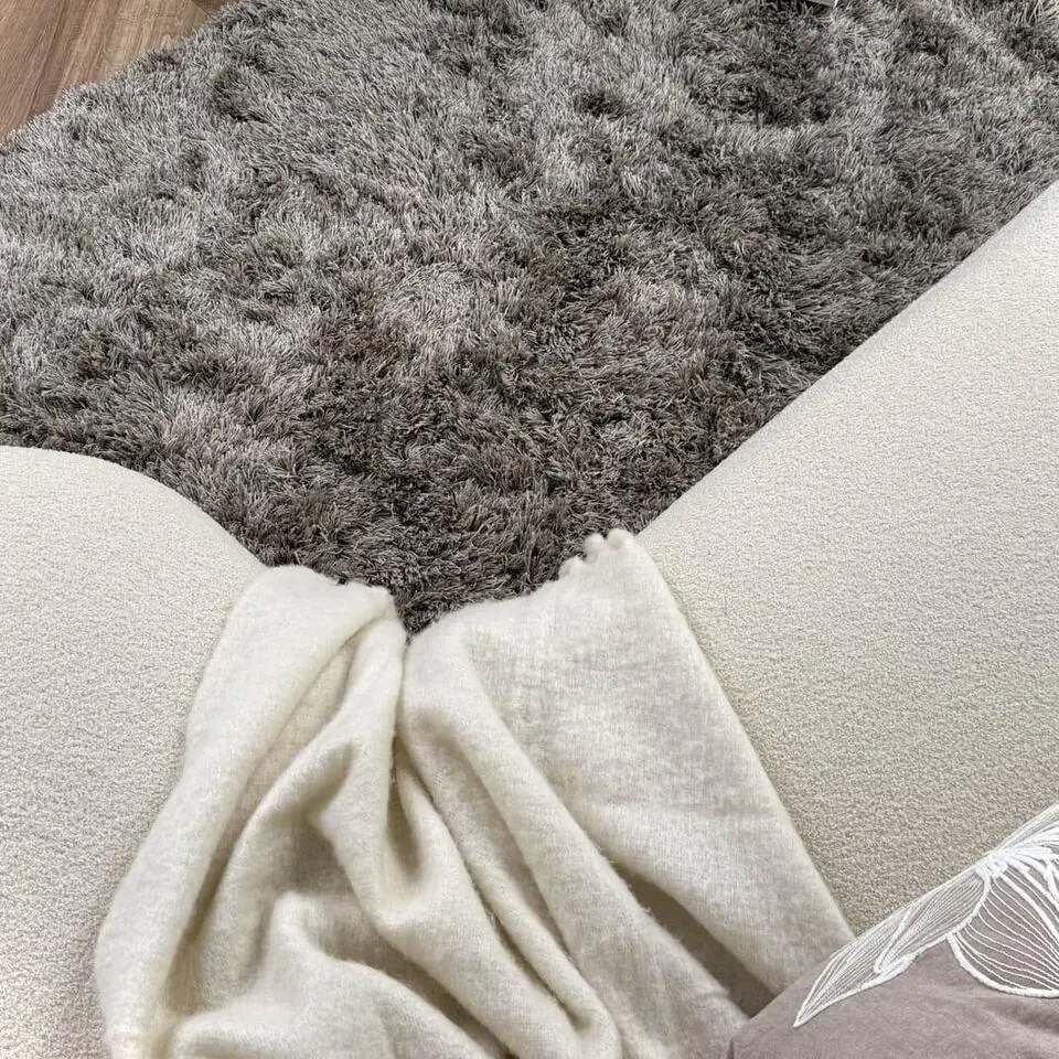 Interieur05 Hoogpolig vloerkleed Nika Antraciet - 200 x 290 cm