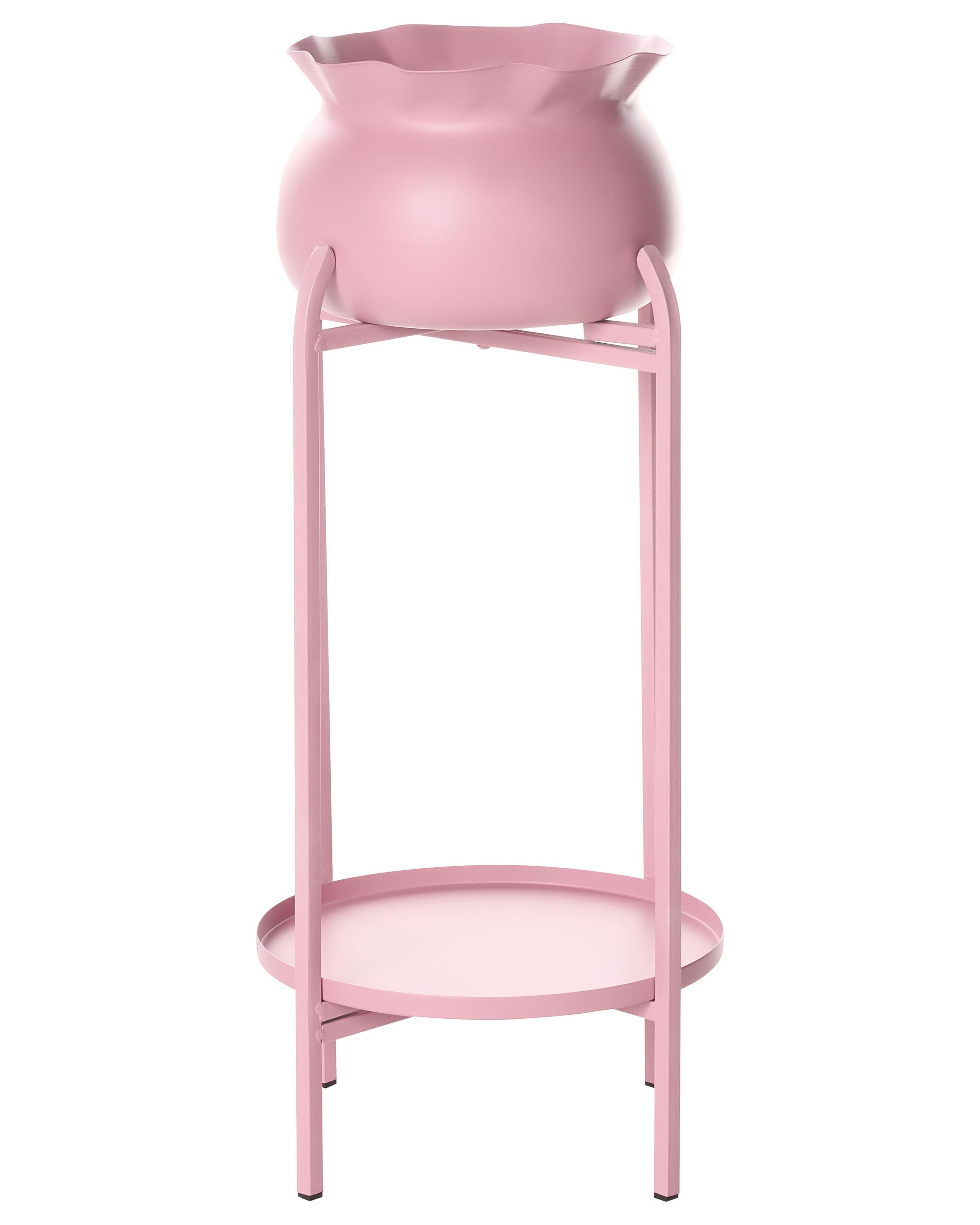 Verhoogde bloempot MOKUREN Metaal 25 cm Roze