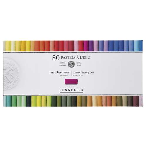 SENNELIER PASTELS À L'ÉCU, 80 halbe Kreiden Soft-Pastellkreiden