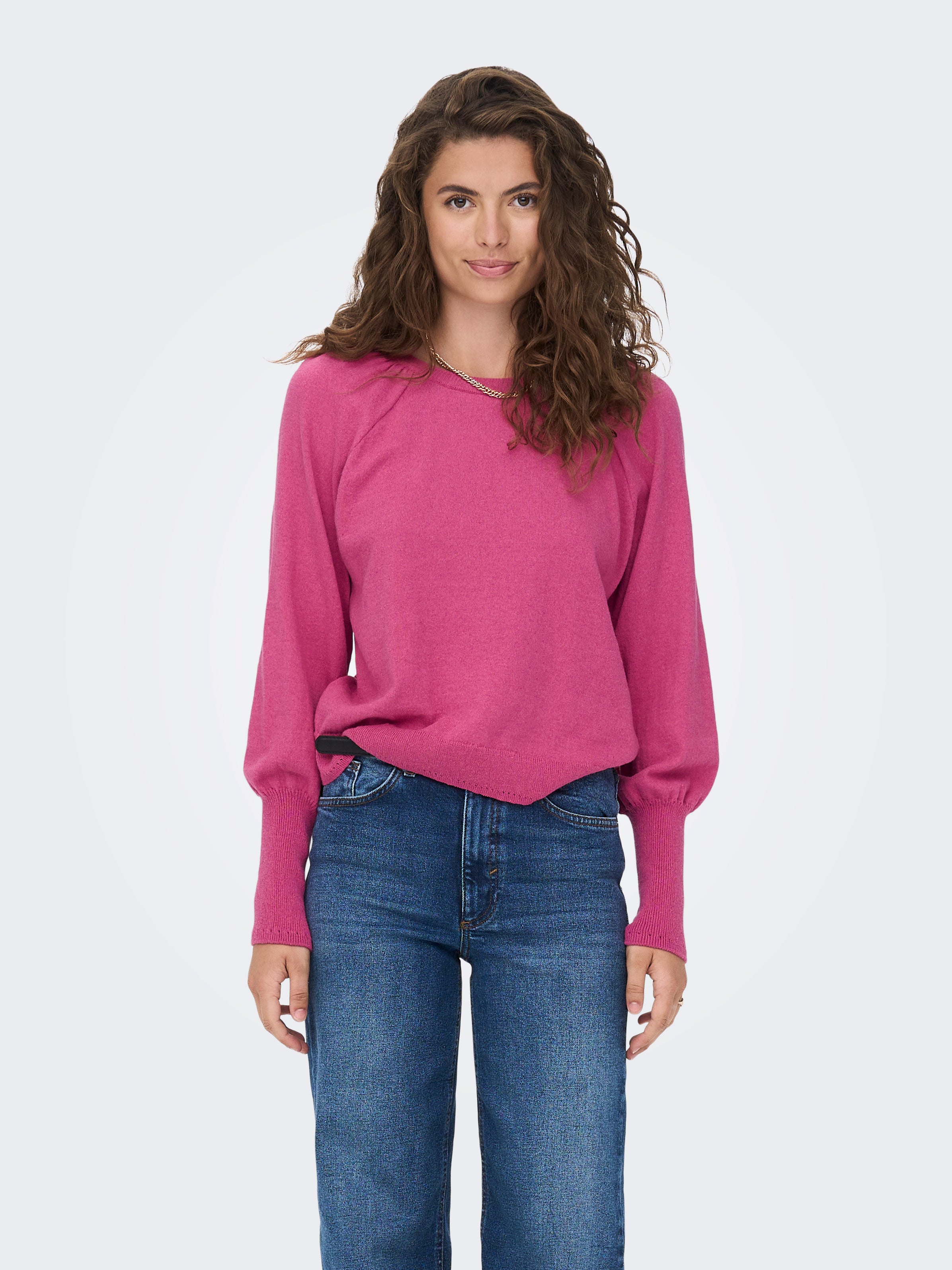 ONLASTA Strickpullover Pink Yarrow