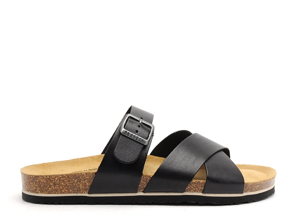 Plakton mules et sabots homme bowl noir