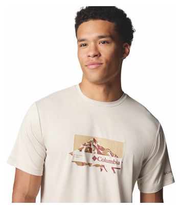 T-shirt Technique Columbia Kwick Hike Blanc Homme